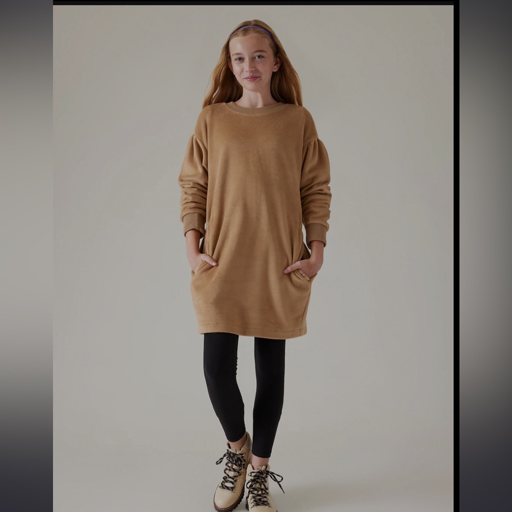 Cozy Athleta girl sweatshirt dress